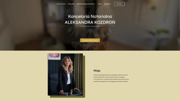 Pasek z realizacjami stron internetowych zaprojektowanych przez Ameti.