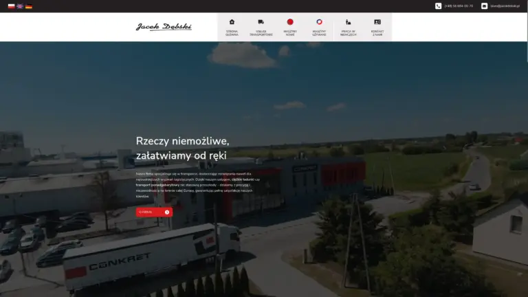 Pasek z realizacjami stron internetowych zaprojektowanych przez Ameti.