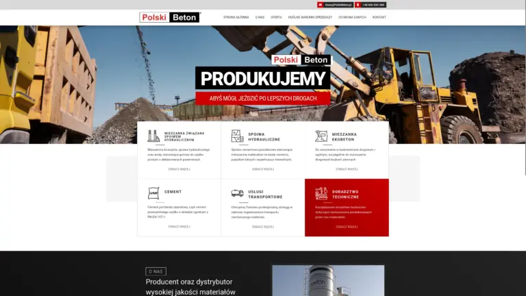 Pasek z realizacjami stron internetowych zaprojektowanych przez Ameti.