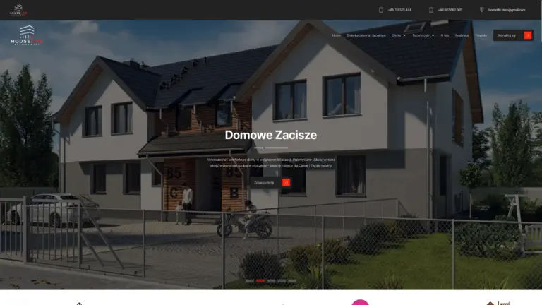 Pasek z realizacjami stron internetowych zaprojektowanych przez Ameti.