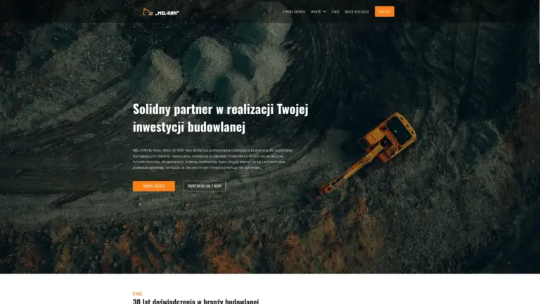 Pasek z realizacjami stron internetowych zaprojektowanych przez Ameti.